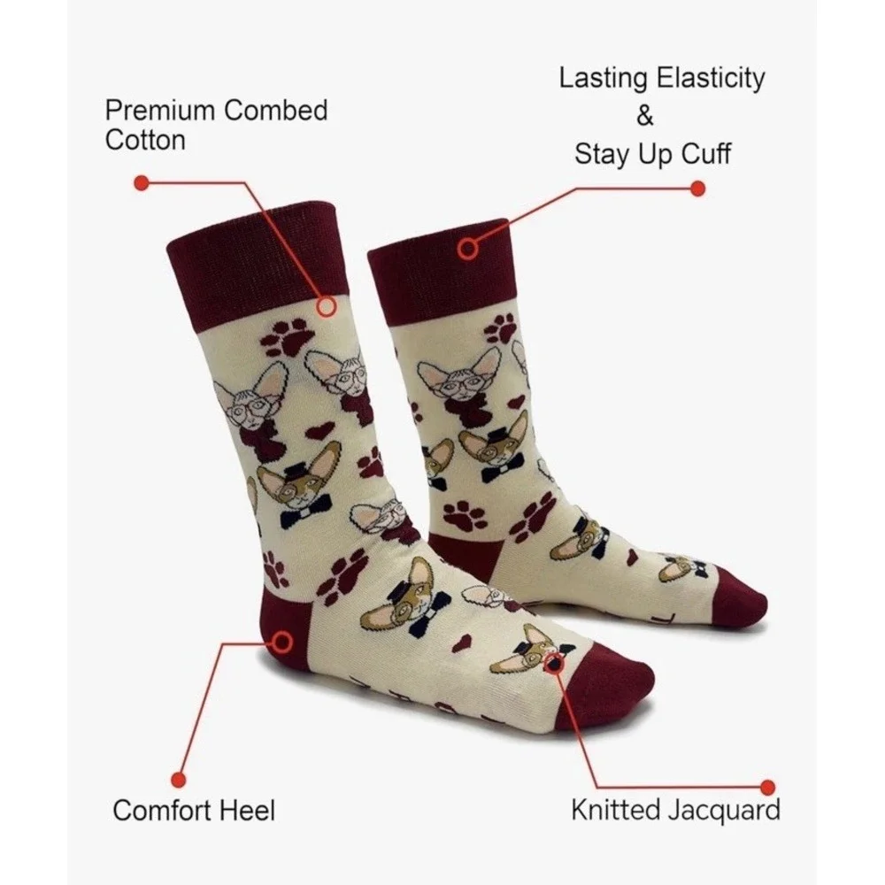Womens Novelty Socks Cat Lovers Gift Stocking Stuffer Hairless 